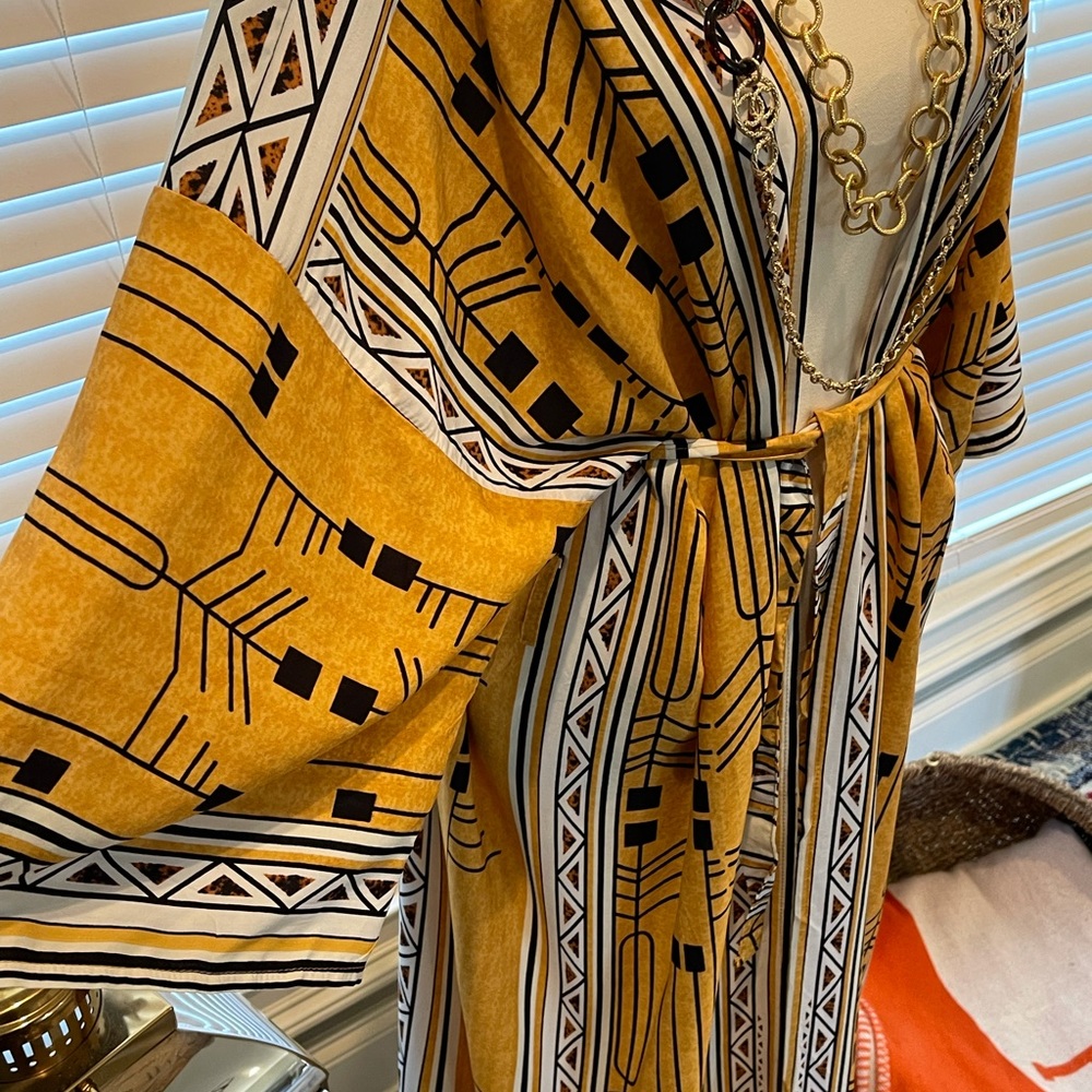 Bohemian Elegant self belted  Kimono/Dress tunic - Picture 12 of 16